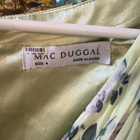 Mac Duggal Floral Chiffon Tiered Ruffle Dress - Picture 6 of 7